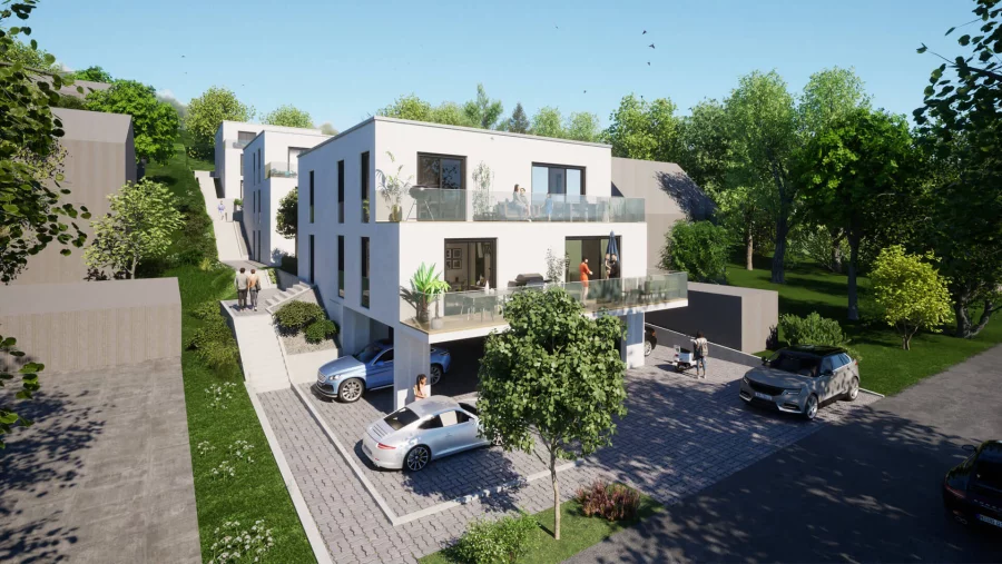 Visualisierung Neubau Mehrfamilienhäuser Lengfeld 02