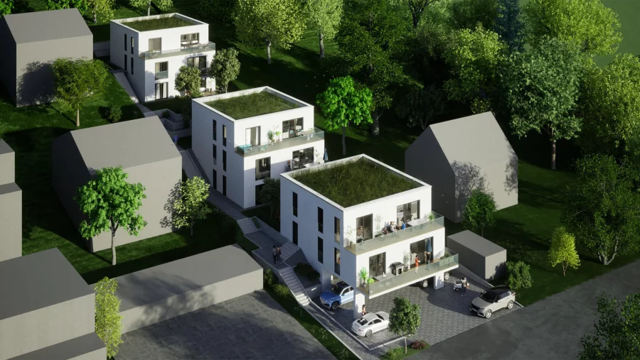 Visualisierung Neubau Mehrfamilienhäuser Lengfeld 03